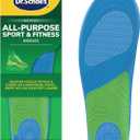 Dr. Scholls Sport Insoles - Superior Shock Absorption and Arch Support to Reduce Muscle Fatigue and Stress on Lower Body Joints for Women Size 6-10 (1 Pair (Pack of 1))