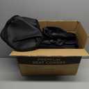 Road Comforts Car Seat Cover Full Set, Leather Mesh Seat Covers, Airbag Compatible, Universal Fit for Most Cars, SUVs, Trucks, and Vans - Black