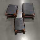 Luggage Sets 5 Piece, Suitcases with Wheels, Hardshell Suitcase Set, ABS Carry on Luggage Set with TSA Lock, Travel Luggage (Black)