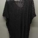 Bathing Suit Cover Up Bikini Swimsuit Crochet Beachwear Swimwear Dress (One Size, Black)