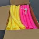 Syhood 12 Pcs Toy Color Hoop Plastic Detachable Adjustable Hoop Light Weight Exercise Fitness Equipment Toy Waist Ring for Adult Party, 3 Sizes(Green, Rose, Yellow, Purple)