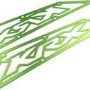 Kawasaki KRX 1000 Frog Skin Air intake Covers Made in Aluminum Anodized Green NEW
