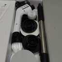 Leebein Electric Spin Scrubber, Cordless Cleaning Brush with 8 Replaceable Brush Heads, Tub and Floor Tile 360 Power Scrubber Dual Speed with Adjustable & Detachable Handle for Bathroom Kitchen Car (White)