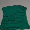 ForeFair Women Strapless Tube Tops Double Lined Ruched Backless Bandeau Going Out Top Basic Tank Tops, XS