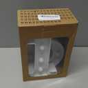 Pooqla Decorative Led Light Up Number Letters, White Plastic Marquee Number Lights Sign 16th Birthday Decorations for Girls Boys Party Wedding Decor Battery Operated Number (16) (8.86 in)