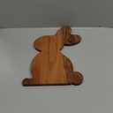 Affinity Decor Bunny Shaped Wood Serving Board, Wood Cutting Board for Kitchen, Wooden Charcuterie Boards, Funny Serving Platter for Cheese and Food, 14.3" x 10.5"