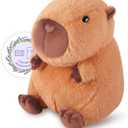 SuzziPals Heatable & Coolable Capybara Plush, Microwavable Stuffed Animal Heating Pad for Soothing & Relaxation, Lavender Scent Plush Toys for Stress Relief, Capybara Plushies Gift for Kids & Adults