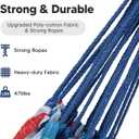 SUNCREAT Hammocks for Outside, Portable Heavy Duty Tree Hammock, Ocean Stripes