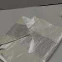 HeMiaor 13inch x 84inch Table Runner with Diamante Strip and Tassels (Creamy White )