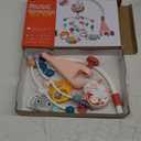 Crib Mobile with Music and Lights, Baby Mobile for Crib Toys with Rotation, Remote Control, Projection, Nursery Crib Musical Mobile for Bassinets Arm Clip On Hanging for Infant Boys Girls Toddles Pink