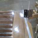 Sumerflos Acrylic Dog House, 24" L x 18" W x 23" H Clear Dog Crate, Modern Indoor Dog Kennel Lockable Ventilated for Most Small Dog Cat Pet