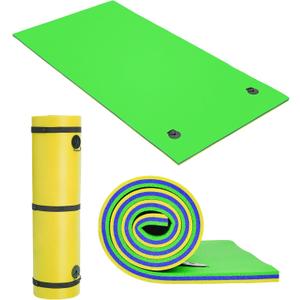Lily Pad Floating Mat for Lake & Pool, 8'/9'/12' Extra Large Floating Mat, 3-Layer Tear-Resistant XPE Foam Floating Water Mat for Lake, Pool, River, Ocean, Boat, Suitable for Adults and Kids