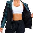 LAZAWG Rain Jacket Women Lightweight Rain Coat with Hood Waterproof Breathable for Summer Spring Travel Outdoor (Black, XL)