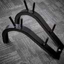 LEIFIDE Front Squat Harness Safety Squat Training Attachment Neck Weight Lifting Harness Zercher Squats Large Steel Front Belt, Capable 440 Lbs, Adjustable Fitness Equipment with Padded Shoulder Strap