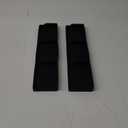 30 Inch Silicone Stove Oven Top Shelf Magnetic for Kitchen Gadgets, Soft Flexible Strong Magnetic Heat Resistant Spice Rack Kitchen Organizer for Over Oven Stove (2parts-Black)