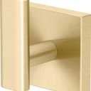 Gatco 4065 Elevate, Single Robe Hook, Brushed Brass |Wall Mounted 2" W x 2.50" H Single Robe Hook for Bathroom