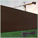 ColourTree 4' x 50' Brown Fence Privacy Screen Windscreen Cover Fabric Shade Tarp Netting Mesh Cloth - Commercial Grade 170 GSM - Cable Zip Ties Included - We Make Custom Size