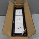 Czlizdyt Cutlery Holder with Drain Holes, Silverware Caddy for Party Countertop, 3pcs Bins Set Utensil Holders for Spoon and Fork, White