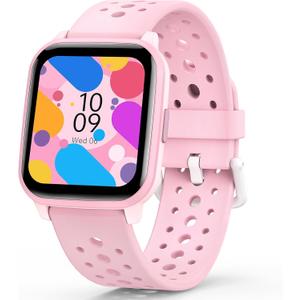 Butele Kids Smart Watch Girls Boys, Smart Watch for Kids Gifts for 4-16 Years Old with Sleep Mode 19 Sports Mode Pedometer Birthday Gift for Boys Girls (Pink)