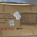 Homey Pet 30 Inch Wire Dog Crate for Small Dogs with Lockable Wheels, Black