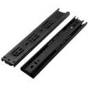 1 Pairs Ball Bearing Drawer Slides, Furniture Drawer Slides 3 Folds Extension Soft Close Guide Rail for Dresser, Cabinet, Kitchen(12in)