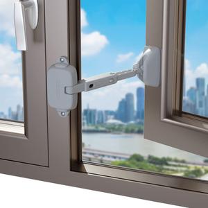 EUDEMON 1 Pack Childproof Window Restrictor for Aluminum, Wooden, Metal Window Frames, Baby Safety Window Lock, Window Safety Locks for Toddlers & Pets, Easy to Install (Grey)