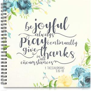 Spiral Bound Bible Journal for Women - Daily Devotional Prayer Notebook with Note Taking Space - Christian Journals for Women - Spiral Bible - 60 Sheets/120 Pages (8.8 x 8.5 in)