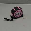 WORKPRO 25FT Pink Tape Measure, 1/8 Fractions Easy Read Measuring Tape, Retractable Nylon Coating Measurement Tape Accuracy 1/32, Magnetic Hook, Belt Clip, Rubber Protective Casing - Pink Ribbon (7.6 m)