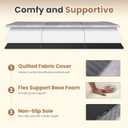 Erament 6-Inch Tri-Fold Mattress Full Size, Covertible Bed Floor Futon Mattress with Handles & Non-Slip Bottom, Foldable Mattress with Removable Tufted for Guest, Camping, Dorm