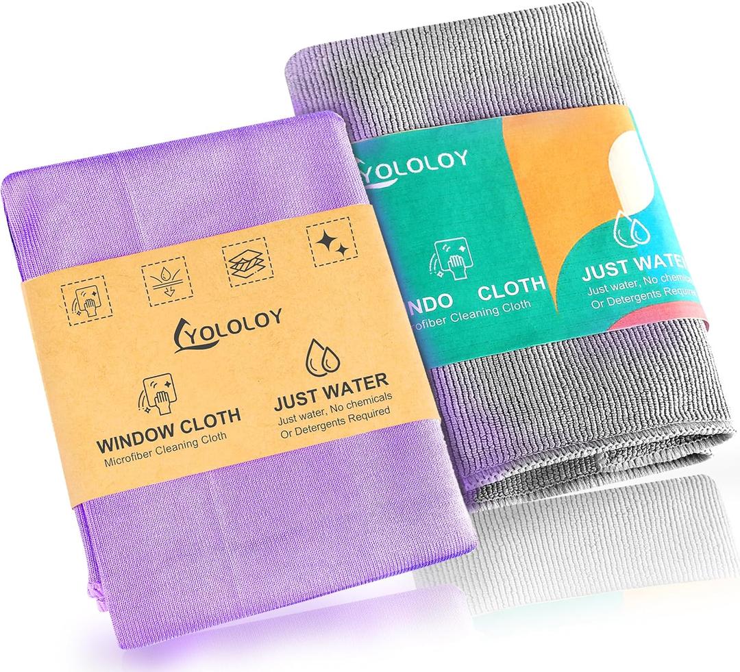 Norwx - Basic Package - Microfiber - Window & Enviro Cloth. Just water - without leaving streaks. For Household Enviro Dusting Cleaning Homes, Cars, Bars, Office Window Cloth makes cleaning a breeze.