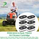 6 Pack 798452 Air Cleaner Cartridge Replaces 4247, 5432, 5432K, 593260, 595191 for 500, 500e, 550e, 500ex, 550ex, 625e, 675, 625ex, 675ex, 675exi, 725exi, 575ex, 09P702, 093J02 Series Engines