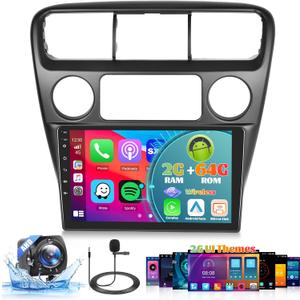 Roinvou [2G+64G] Android 13 Car Stereo for Honda Accord 6 1998-2003 with Wireless Carplay Android Auto, 9" Touch Screen Car Radio Support GPS/WiFi/Bluetooth/26UI/Voice Control/SWC/Backup Camera