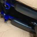Drive Medical ATC19-BL Lightweight Aluminium Transport Wheelchair with Swing-Away Footrest, Blue