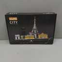 Paris Skyline Micro Building Blocks Architecture Set with Eiffel Tower and The Louvre Assembly Collection Model Kit 3D Toy for Adult and Children Age of 14+ 3680PCS