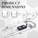 Geetery 4 Pcs Exhaust Hangers Muffler Hanger Swivel Tail Pipe Universal Exhaust Tailpipe Hanger Heavy Duty Tailpipe Muffler Bracket Flexible Swivel (Oe Style,Silver)