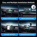 9" Wireless Carplay Screen for Car & Android Auto, OTA Updates, 4K Dash Cam + 1080P Backup Camera, Portable Touchscreen, GPS Navigation, Bluetooth, FM for All Cars