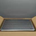 XL All Stainless Steel Sifting Litter Box with Lid,Sifting Cat Litter Box for Wood Pine Pellets,High Sides Sifter Litter Pan System,Odor Control,Easy to Clean,with Liners and Scoop, Silver 