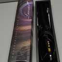 LANVIER 1.25 Inch Curling Iron, Extra Long Barrel 1 1/4 Inch Curling Iron for Long Hair up to 450F, Worldwide Dual Voltage Hair Curler for Traveling, Hair Waving Style Tool Black