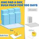 Powools 100-Pack X-Large Puppy Pads - 34'' x 28'' Pee Pads for Dogs Potty Training with Leak-Proof Quick-Dry Design, 6-Layer Wee Wee Pads for Dogs, Blue