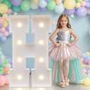 JoyMuse Marquee Letters 3 Feet Tall, Light Up Letters 3FT with Lights, Large Letters for Party, Letter H Light Up Letters for Baby Shower Wedding Proposal Graduation Birthday Decorations