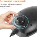 HITOP 3W 80GPH Adjustable Aquarium Air Pump, Upgrade Quiet Oxygen Pump, Powerful Air Aerator for Fish Tank up to 120 Gallon