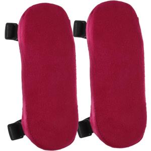 FRCOLOR 2pcs Office Chair Arm Replacement Elbow Pad Armrest Pillow for Chair Supple Armrest Covers Household Cover (Dark Red)