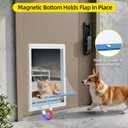 Dog Door Replacement Flaps - Extra Large Measures 10.5" x 15", Doggie Door Flap Compatible with Ideal Pet Products Designer Series Pet Door- Replacement Flap, Less Shrinkage, Weather Resistant