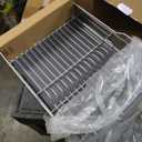 KitchenAid Large Capacity Full Size Rust Resistant Dish Rack with Angled Drain Board and Removable Flatware Caddy, Light Grey (Gray)