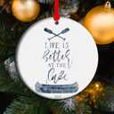 Life is Better at The Lake - Lake Life Lover Christmas Ornament 2025, Souvenir Gift for Traveler Travel Lover Lake House Christmas Dcor (C14)