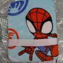 Marvel Spidey Light Blue, Red and White Super Soft Sherpa Toddler Blanket