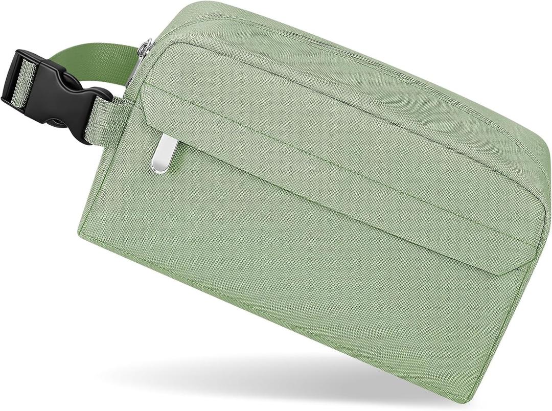 Small Insulated Snack Bag Lunch Box,Collapsible Reusable Small Lunch Bag with Snap Buckle Handle for Beach Travel Picnic,Green 5-Can(3L)