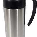 Update International (SV-70) 24 Oz Black and Stainless Cream Server,Clear