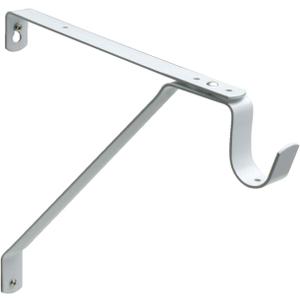 Nuk3y Heavy Duty Adjustable Shelf Rod Support Bracket (White)