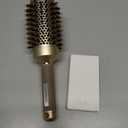 AIMIKE Round Hair Brush, Nano Thermal Ceramic & Ionic Tech, 2.1 Inch Barrel with Boar Bristles for Enhanced Texture, Golden, Hair Drying, Styling, Curling and Shine + 4 Free Clips